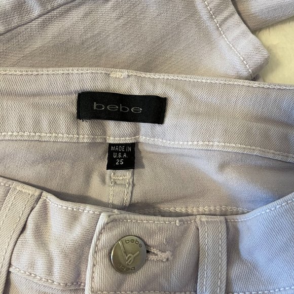 Bebe Lavender Ankle Jeans Skinny Springtime fun! - Picture 3 of 7